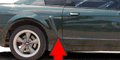 Mustang Quarter Panel Side Scoops